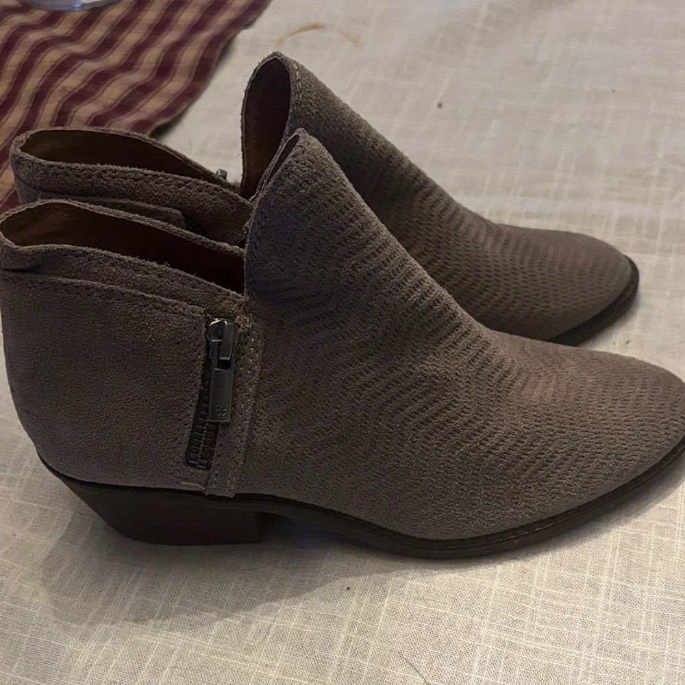 Lucky Brand Women's Taupe Ankle Booties - Picture 4 of 5